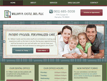 Tablet Screenshot of memphisdentistcastle.com